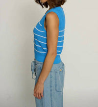 Central Park West - Lace Up V-neck Sleeveless Top