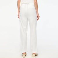 J.Crew - Linen-blend Wide-leg Pleated Trouser Pant