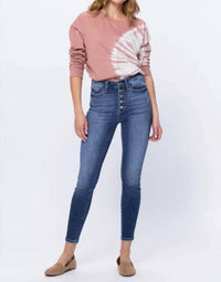 Judy Blue - Women's Bailey Highrise Button Fly Skinny Jeans