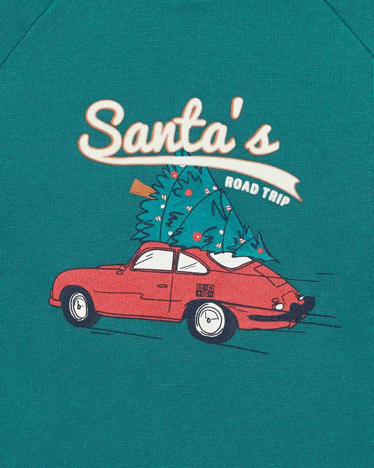 Bonton - Santa's Road Trip Fleece Sweatshirt