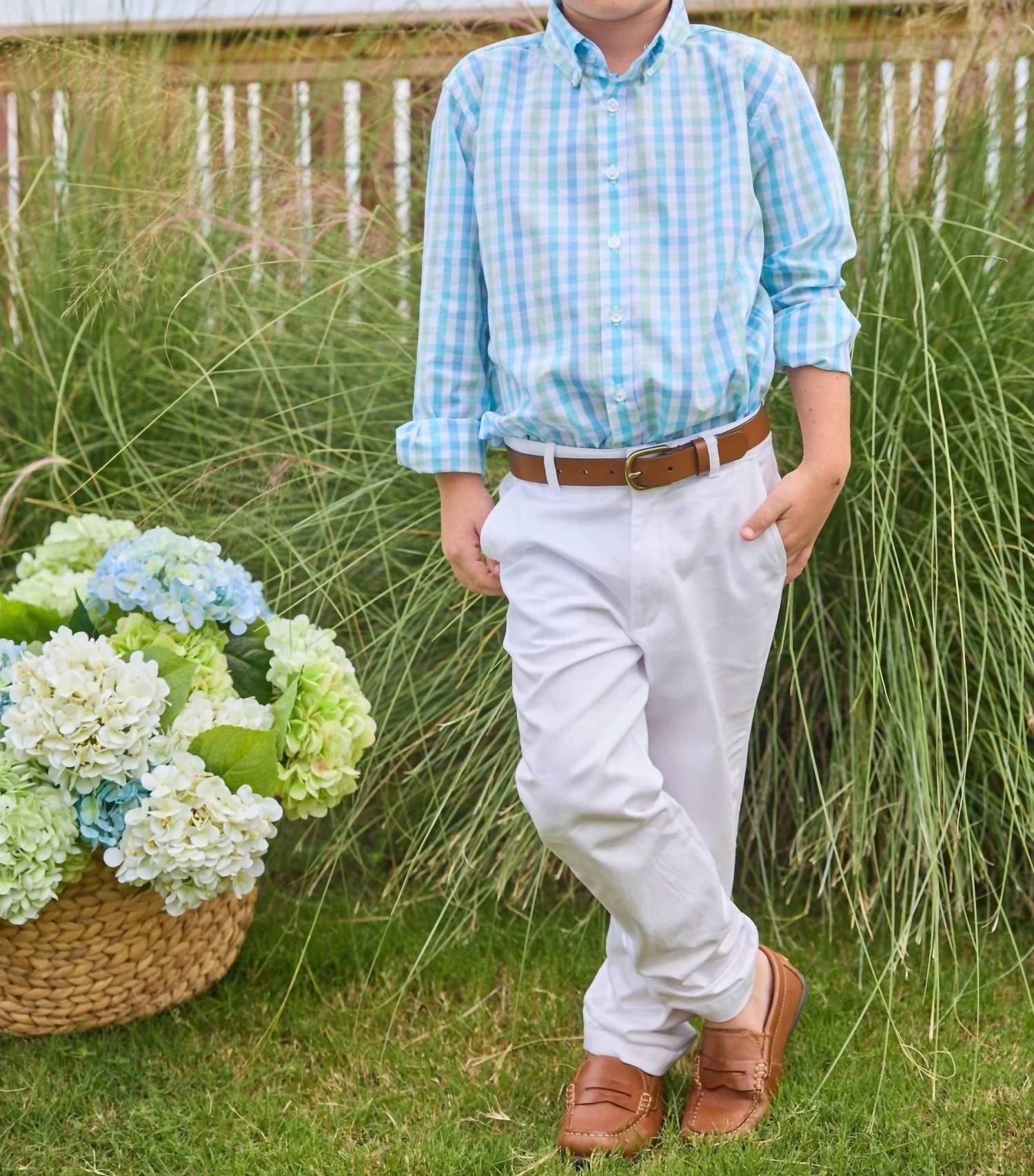 Little English - Boys Plaid Button Down Shirt