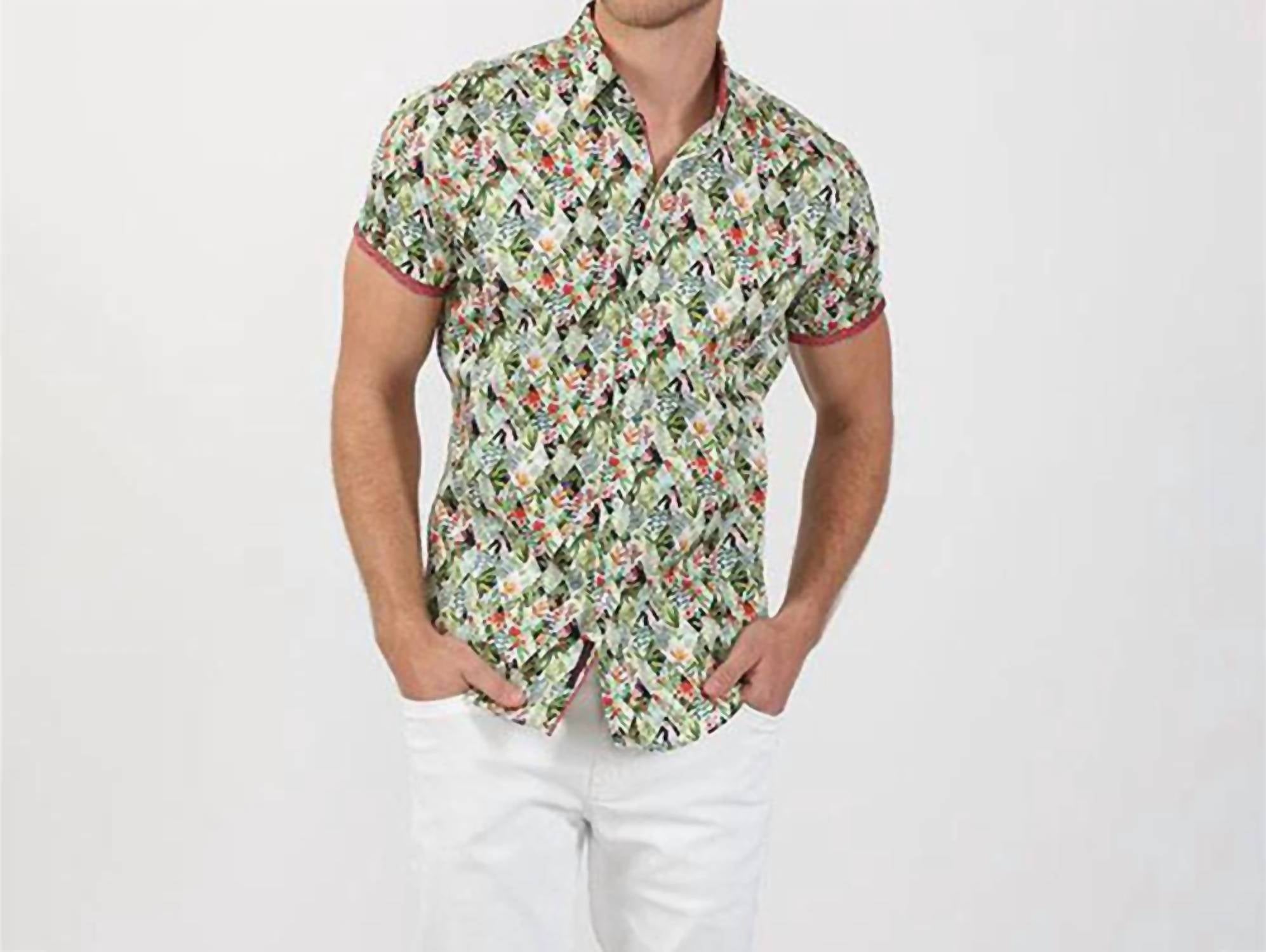 Eight X - Diamond Palms Short Sleeve Shirt