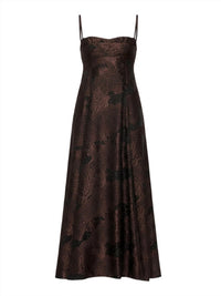 Clea Theron Midi Dress in arabica - women's dress - view 6