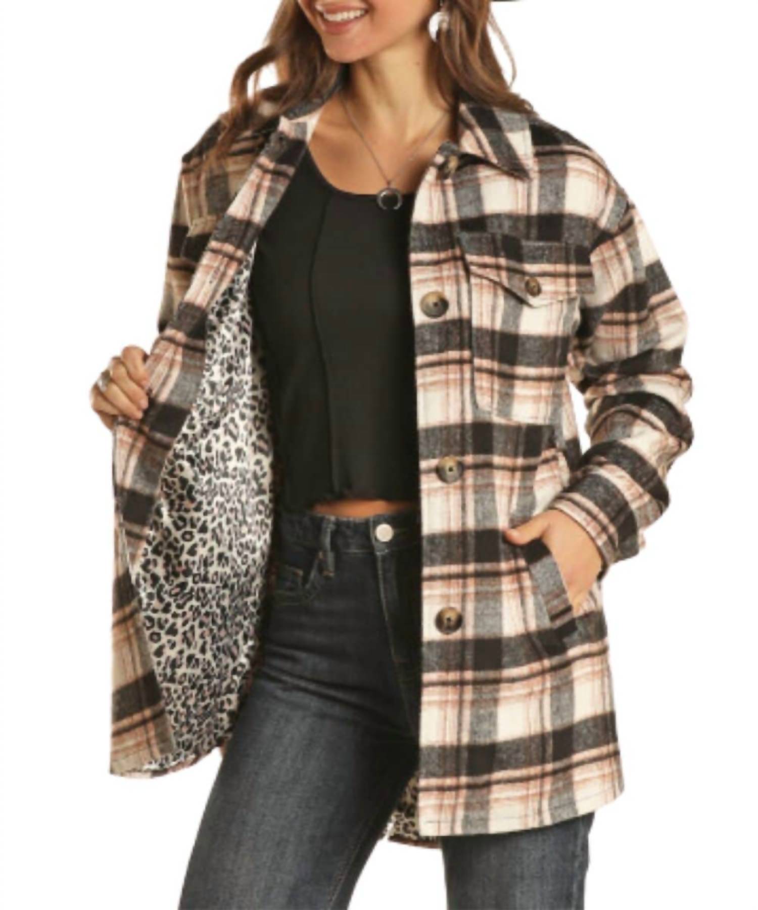 Rock & Roll Cowgirl - Plaid Coat