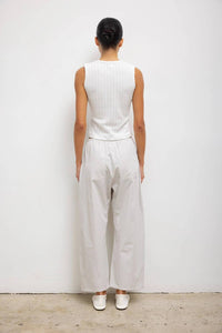 Leset - Pointelle Sleeveless Crew Top