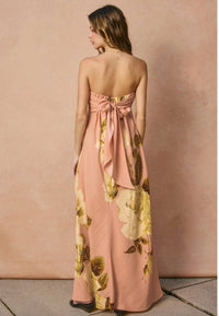 Dress Forum - Strapless Tie Back Maxi Dress
