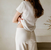 By Together Charlotte Organic Cotton Elevated Tee in white - women's t-shirt - view 4