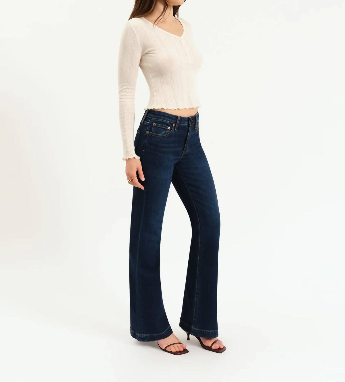 Daze - Heart Breaker Mid Rise Flare Jeans