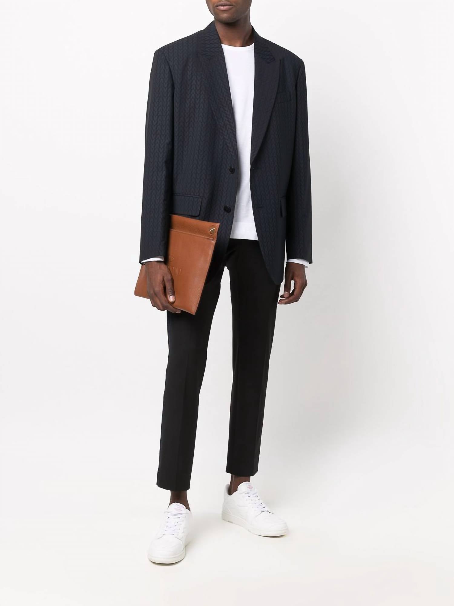 Valentino - Monogram Jacquard Wool Jacket