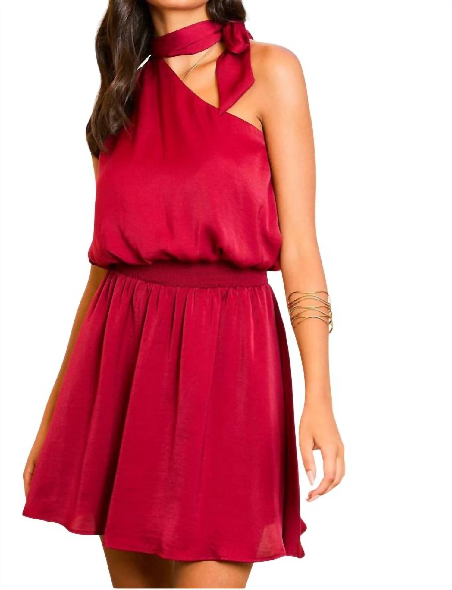 Main Strip - One Shoulder Mini Dress