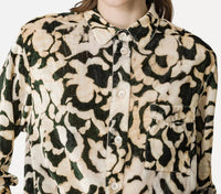 forte forte Velvet Rose Alchemy Shirt in ink - women's shirt - alternate view
