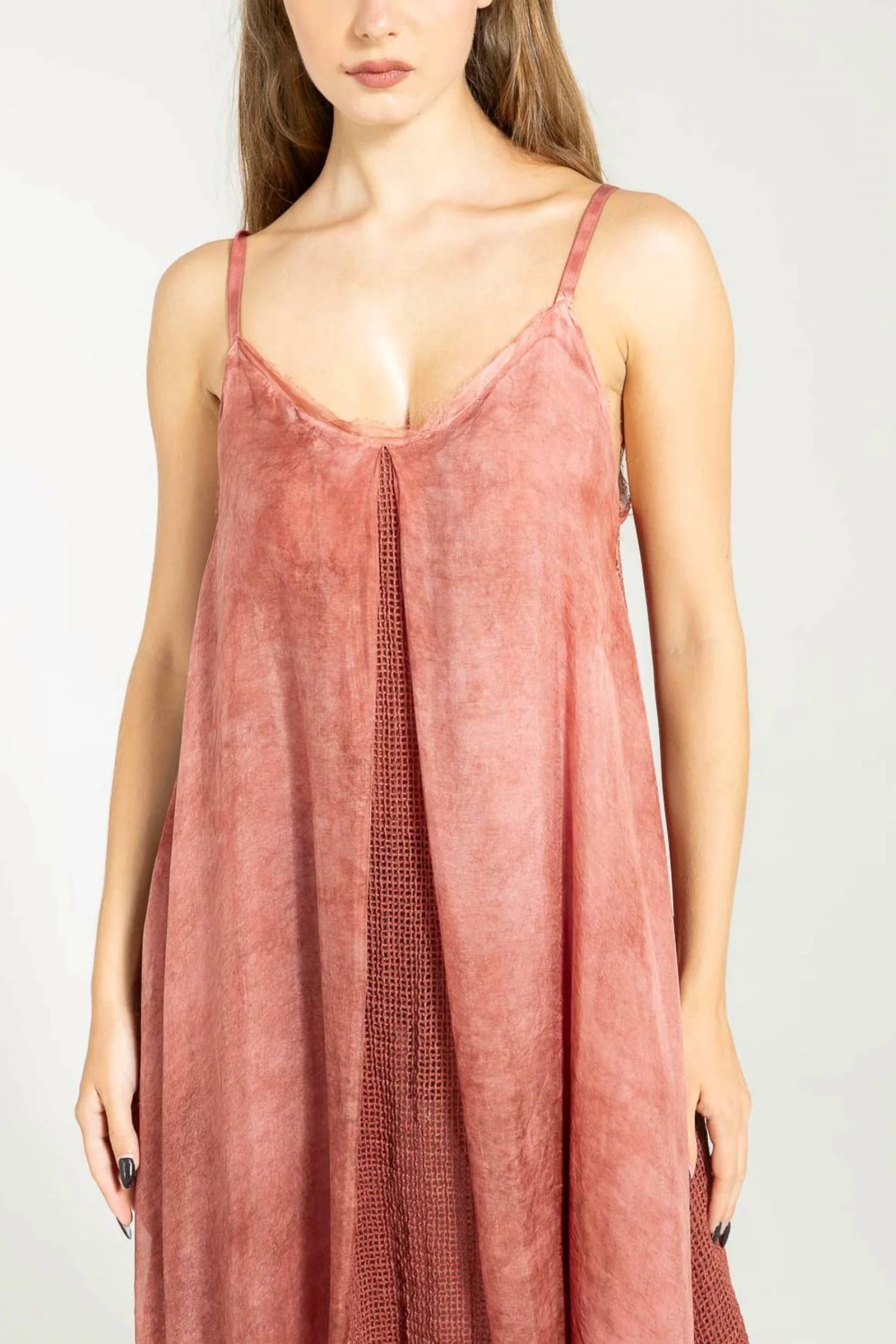 Sanctamuerte - Mesh Slip Midi Dress