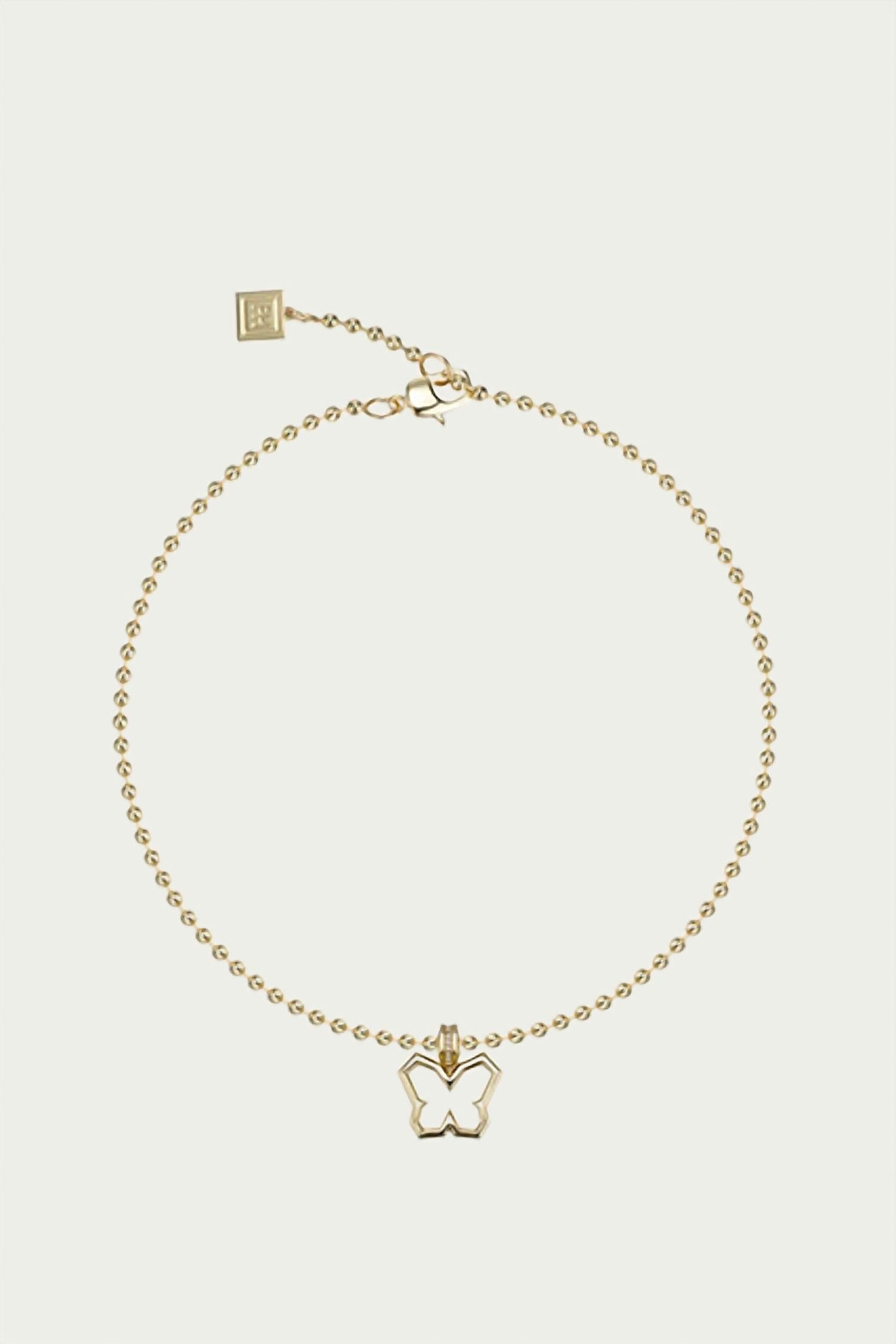Y2K BUTTERFLY CHARM NECKLACE