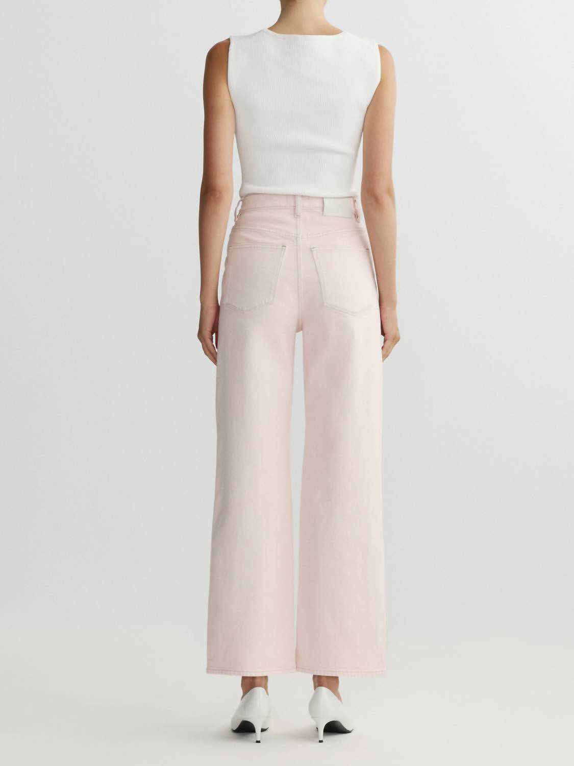 DL1961 - Women's Karmine Refined Wide Leg High Rise Jeans in ballet - women's jeans - alternate view