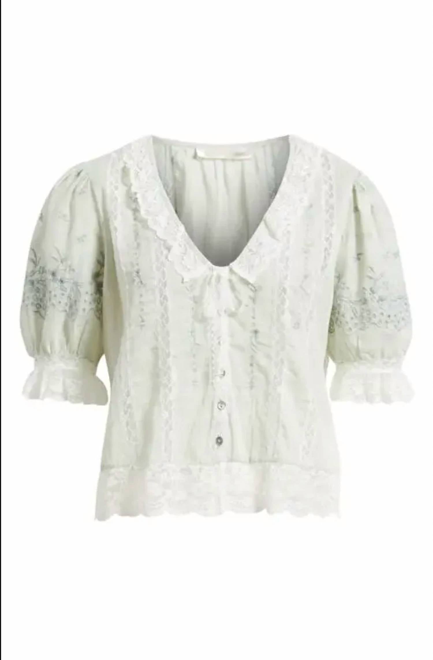 Loveshackfancy - Maurelle Cotton Lace Blouse