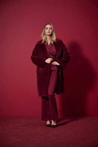 Joseph Ribkoff - Scuba Suede Pull On Flared Pants
