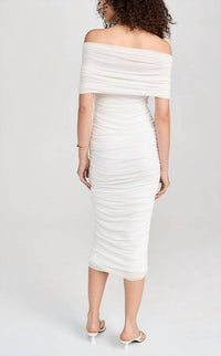 JBQ Nora Dress in off white - women's dress - alternate view