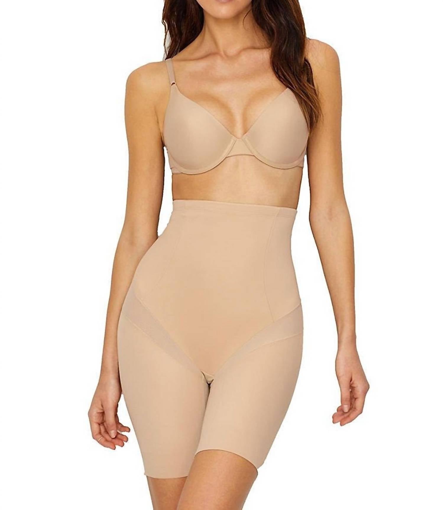 Miraclesuit Cool Choice Firm Control Thigh Slimmer Shapewear in nude - women's intimate