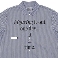 Students Golf - Reymon Short Sleeve Stripe Oxford Button-up Shirt