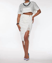 Circular Path - Necklace Crop T-Shirt