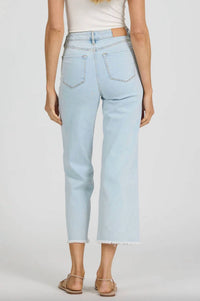 Dear John Denim - Holly High Rise Raw Hem Cropped Jeans