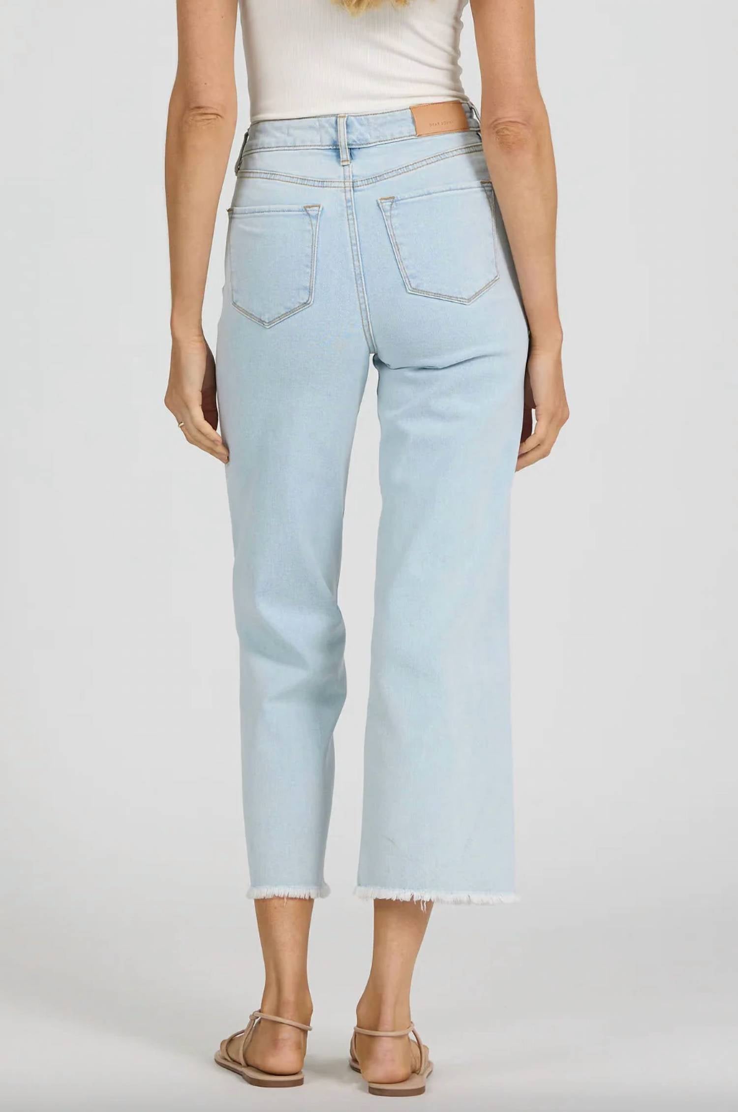 Dear John Denim - Holly High Rise Raw Hem Cropped Jeans
