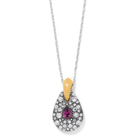Brighton Women's Mystery Of Love Necklace in silver amethyst - women's jewelry
