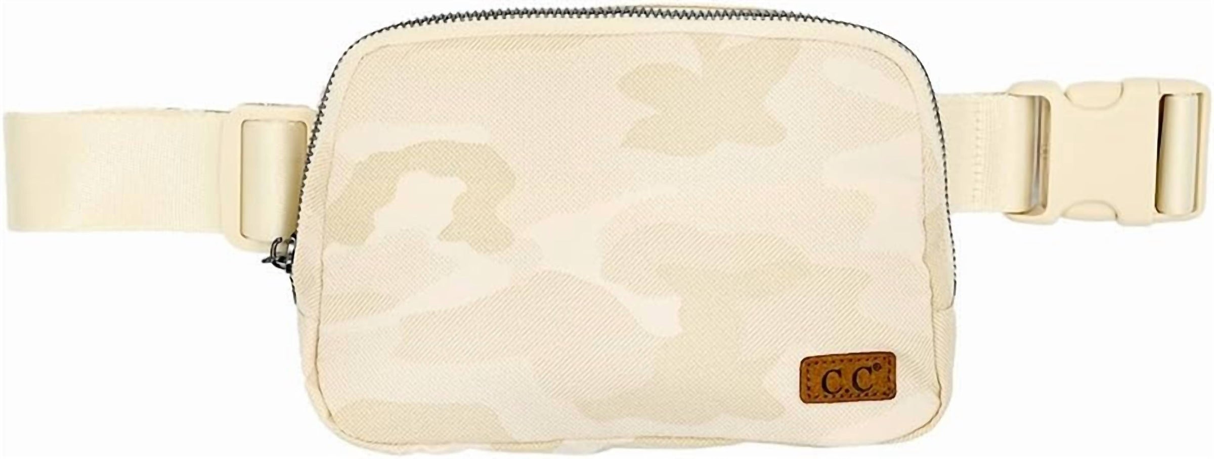 C.C Women's Fanny Packs With Adjustable Strap in beige - women's bag