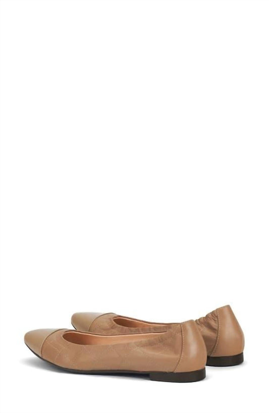 Agl - Women's Naomi Quilted Cap Toe Ballet Flat