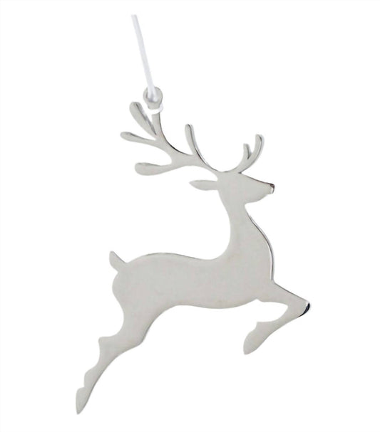 Creative Gifts International - Reindeer Ornament with White Tassel
