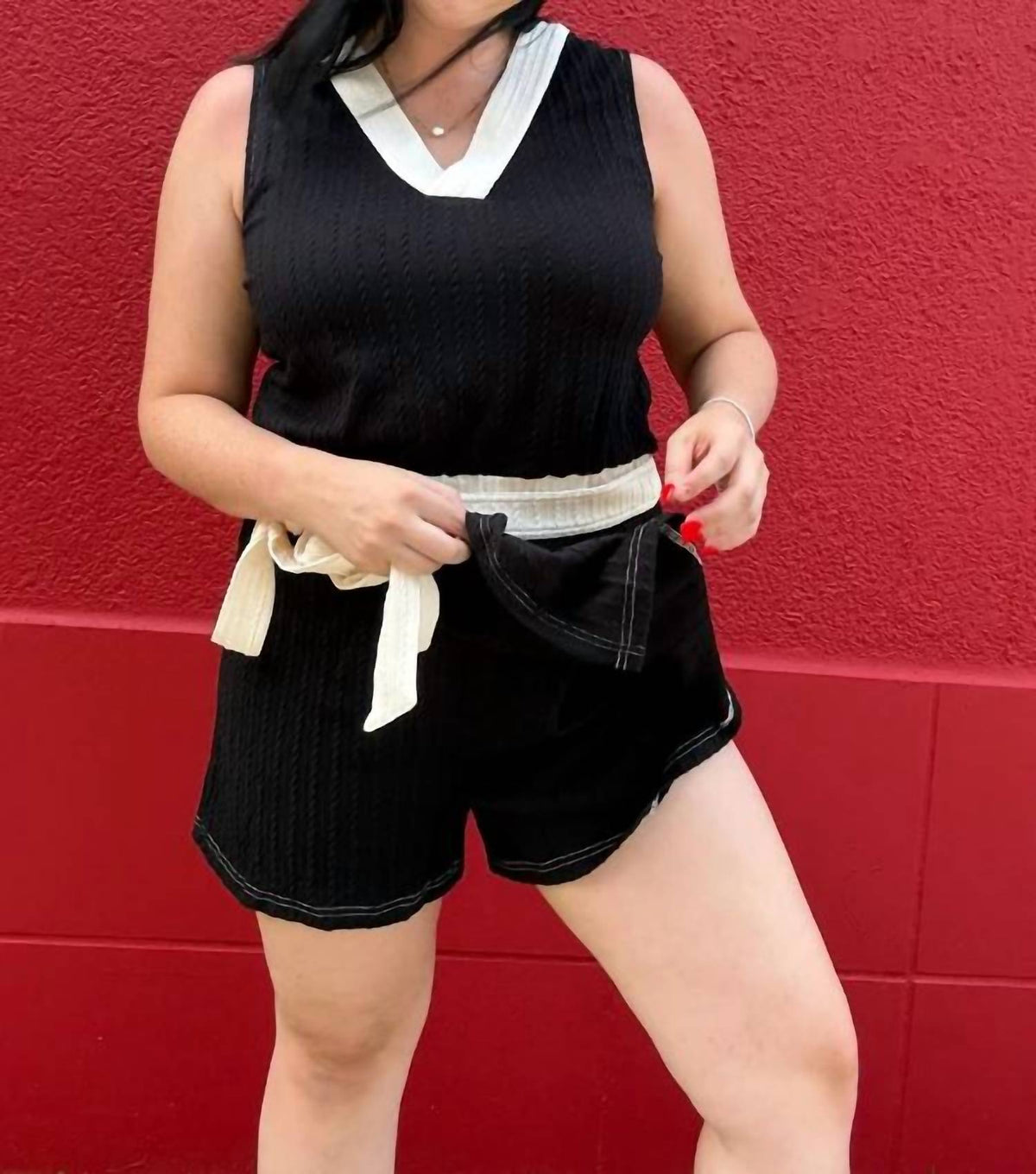 Anniewear - Women's Textured Romper