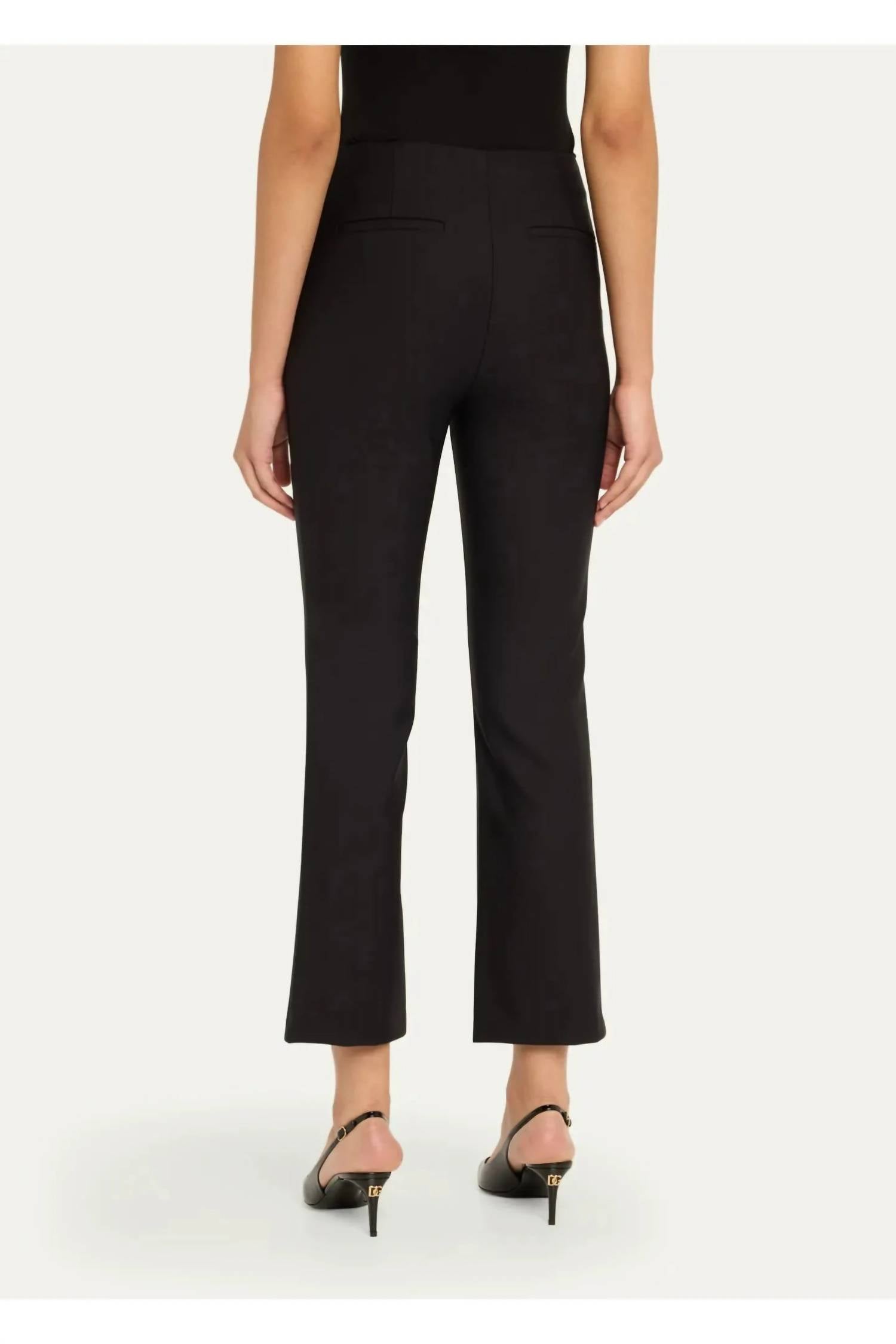 SIMKHAI Michelle Cropped Pants in black - women's pants - detail view