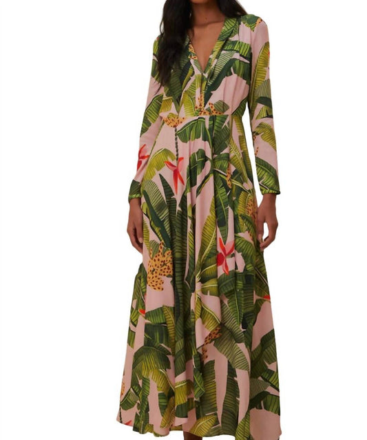 Farm Rio - BANANA LEAVES MAXI DRESS