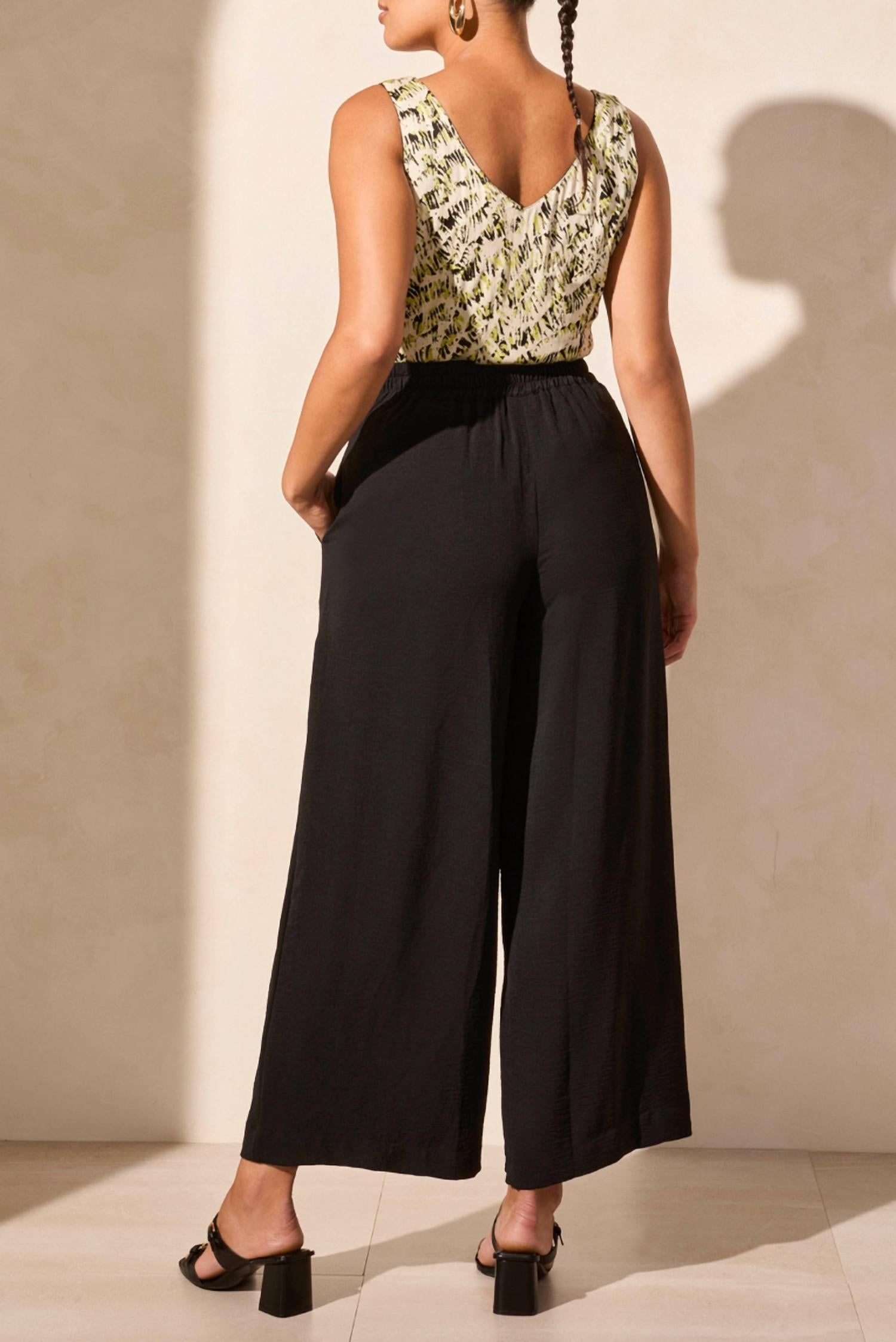 Tribal - Elastic Waistband Flowy Pant
