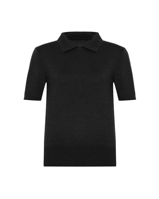 Theo The Label - Women's Nomia Short Sleeve Polo Tee