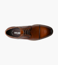 STACY ADAMS Men's Dickinson Cap Toe Oxfords in congnac - men's shoe - detail view