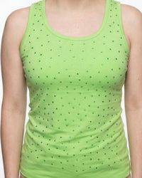 Azi - Everyday Jade Rhinestone Tank