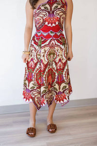 Farm Rio - Odara Scalloped Midi Skirt