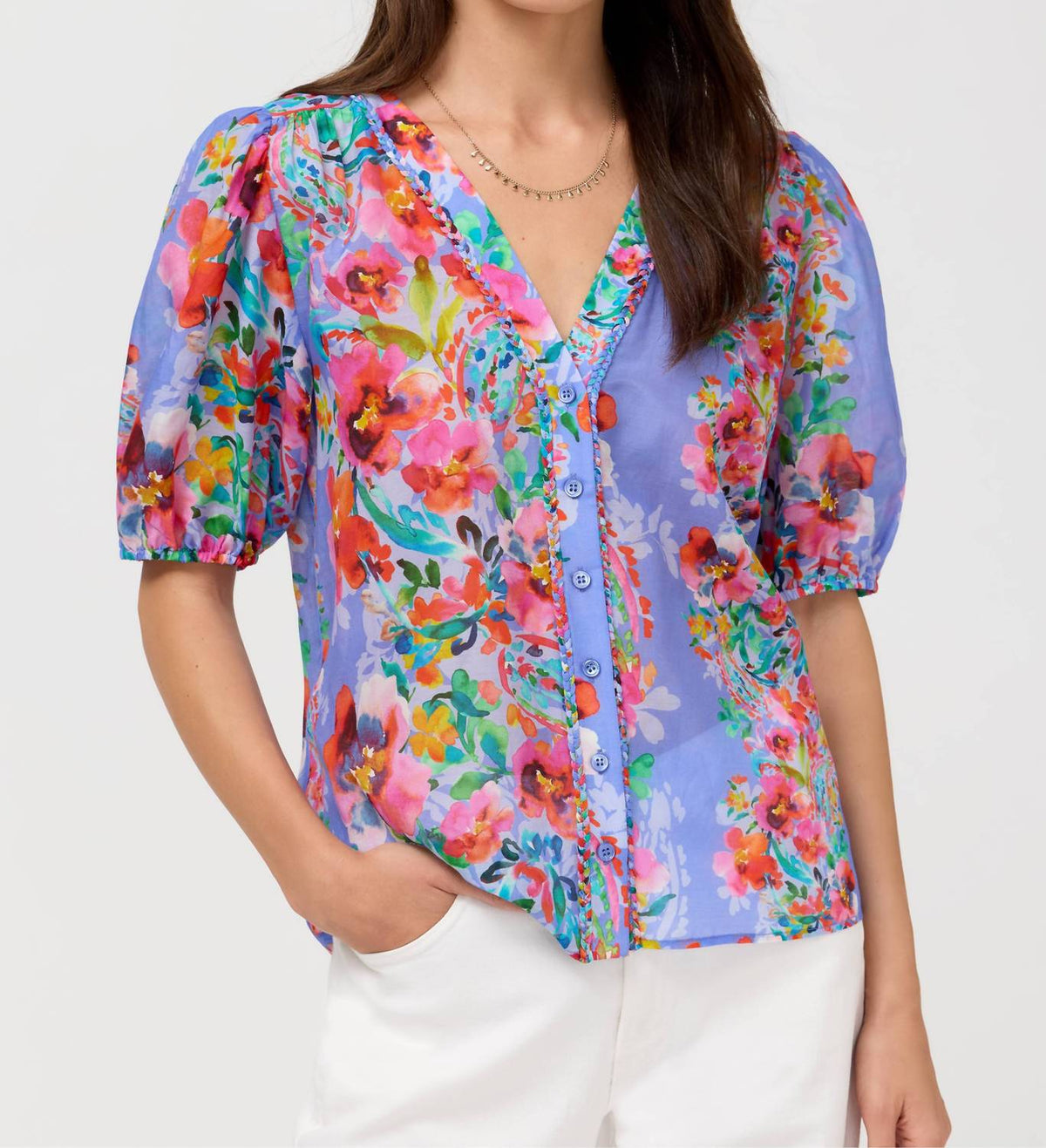 Johnny Was - MIRRIAN PEASANT BLOUSE