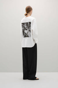A.Emery Orchid Long Sleeve T-shirt in white - women's long sleeve top - view 4