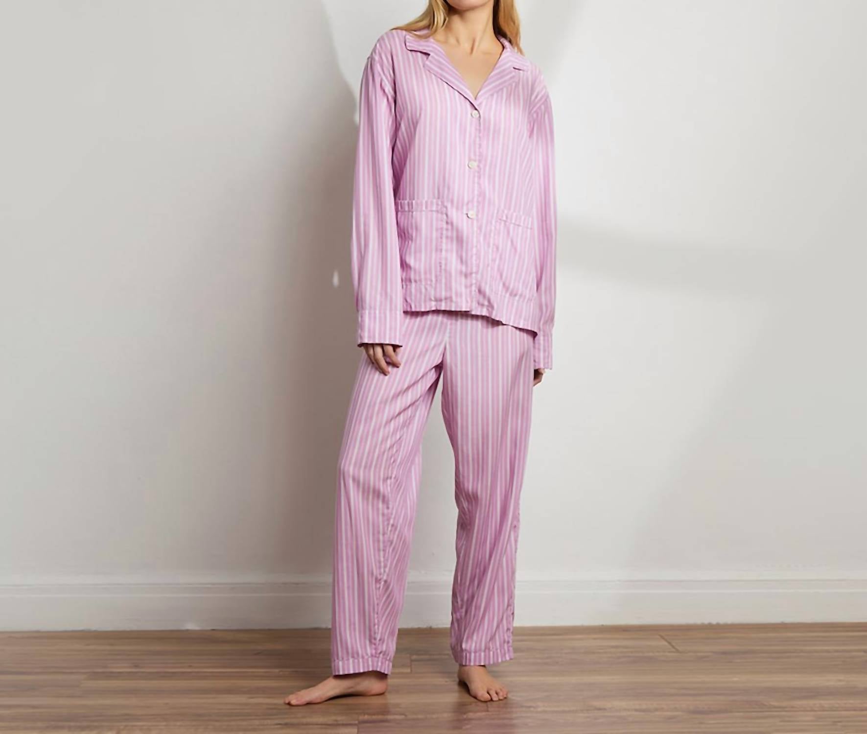 The Sleep Code - Women's Striped Soft Pajama