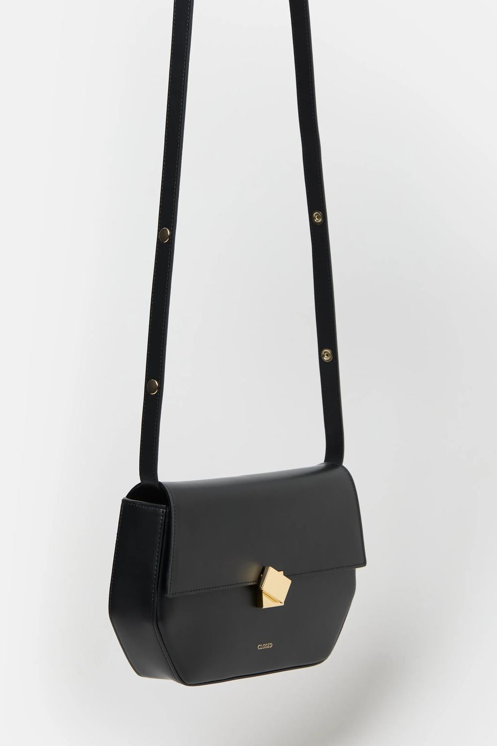 CLOSED Women's Soft Leather Shoulder Bag in black - women's bag - alternate view