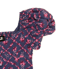 Katie J NYC Sailboat Trellis Greta Dress in purplefloral - kids' dress - view 4