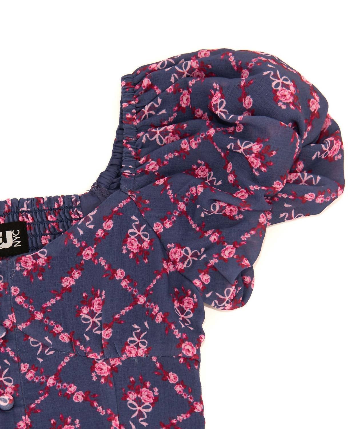 Katie J NYC Sailboat Trellis Greta Dress in purplefloral - kids' dress - view 4