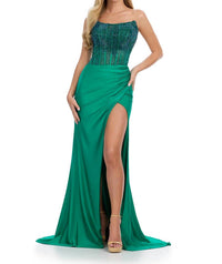 Ashleylauren - Strapless Corset Gown