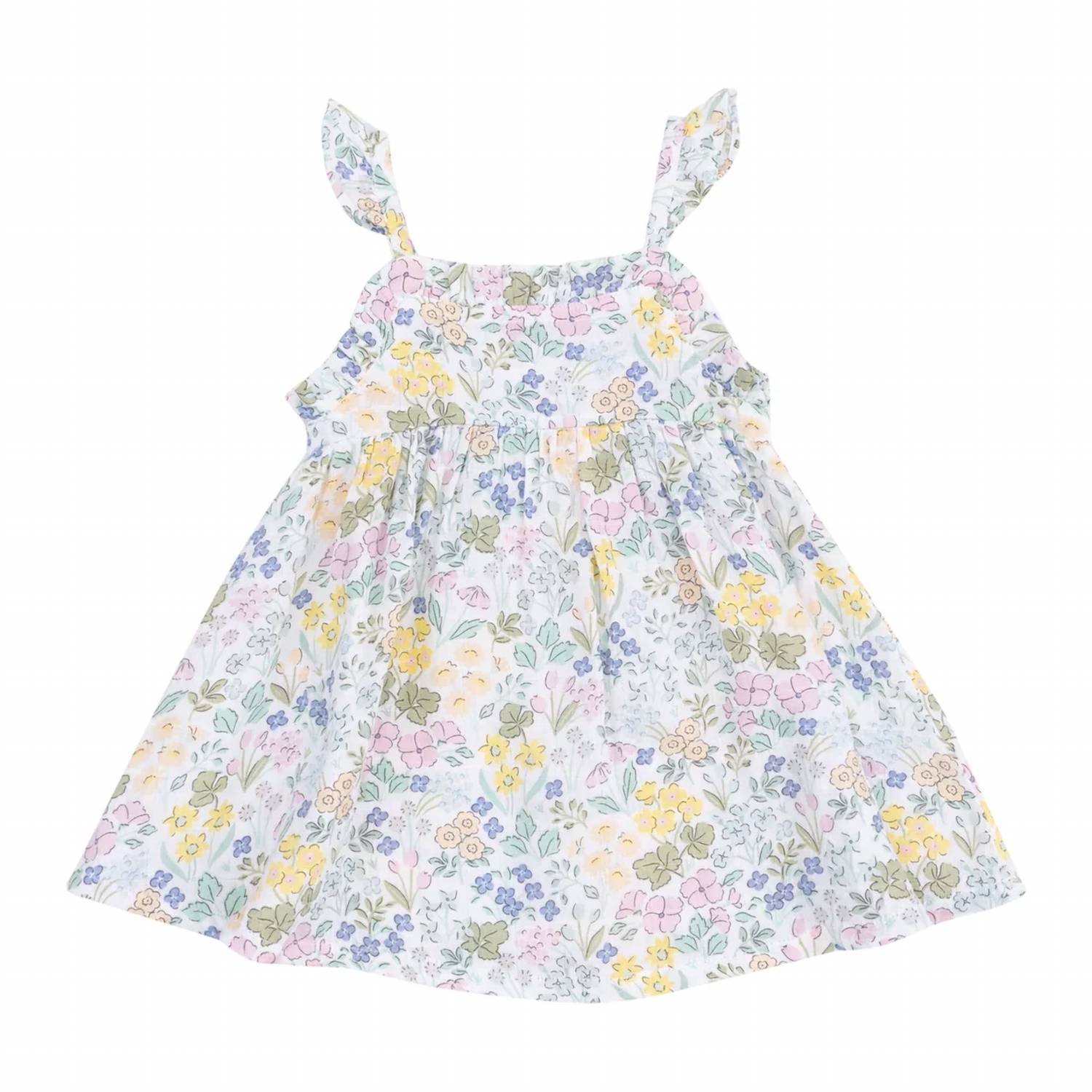Angel Dear - Kid's Paperbag Ruffle Sundress With Diaper Cover