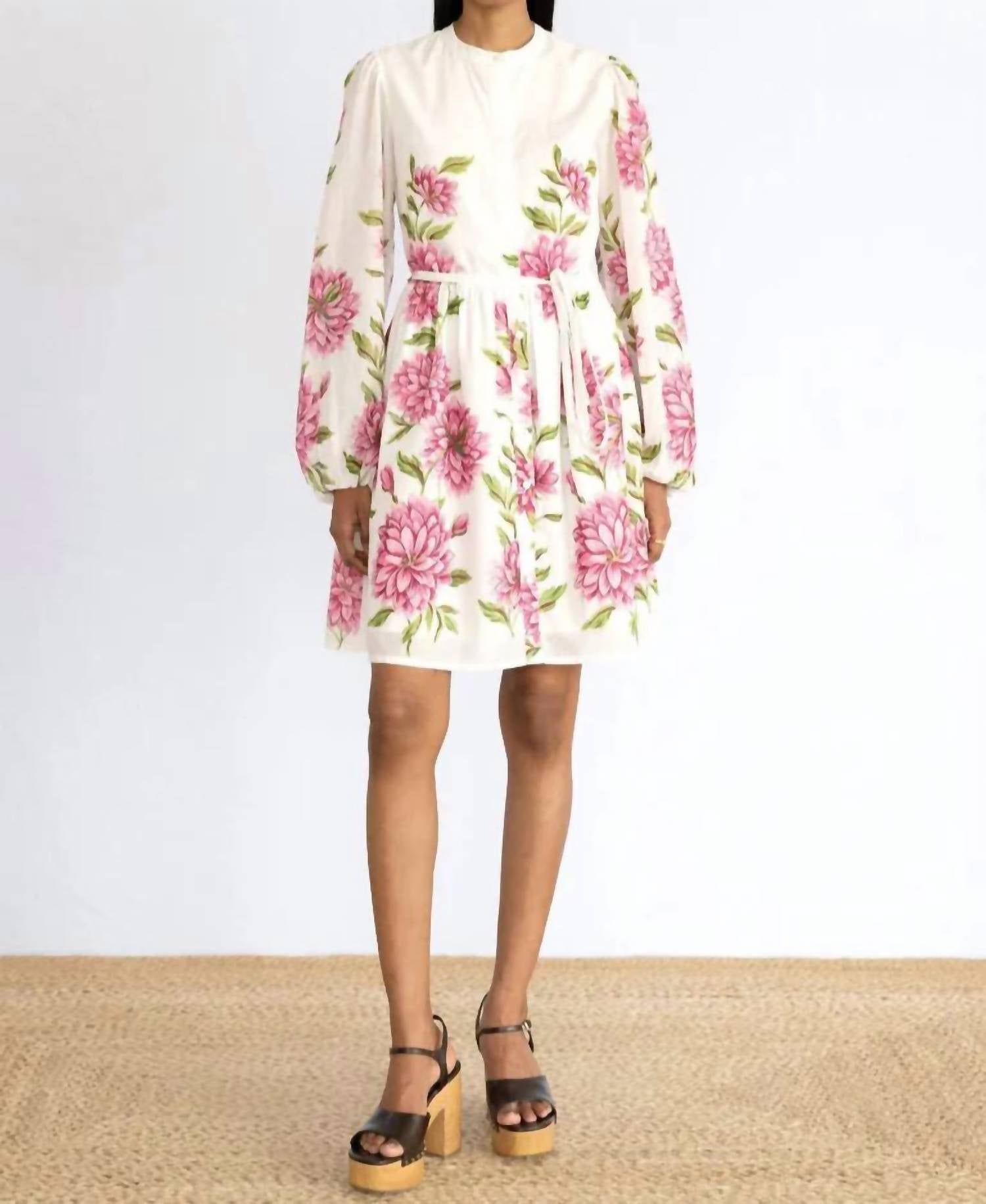 BANJANAN Allegra Dress in killara border syrath - women's dress