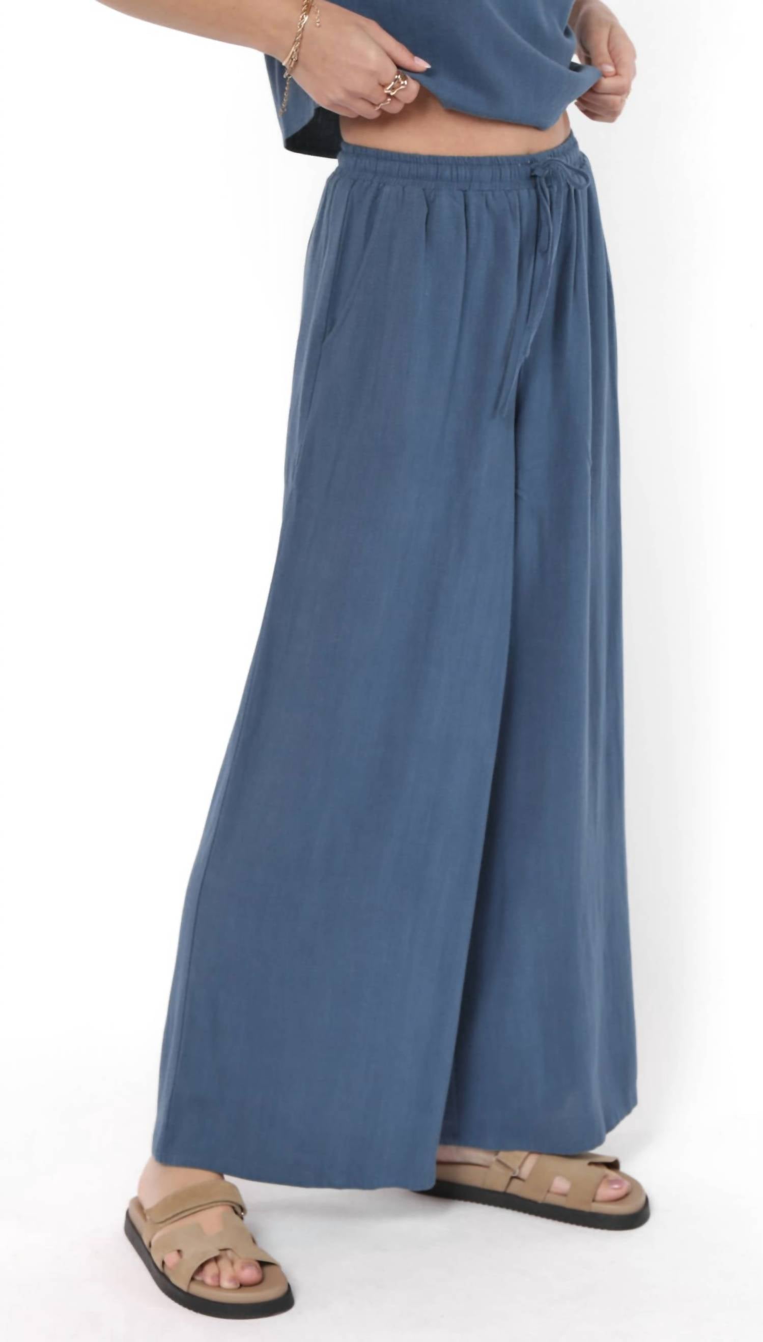 Sadie & Sage - Linen Blend Pants
