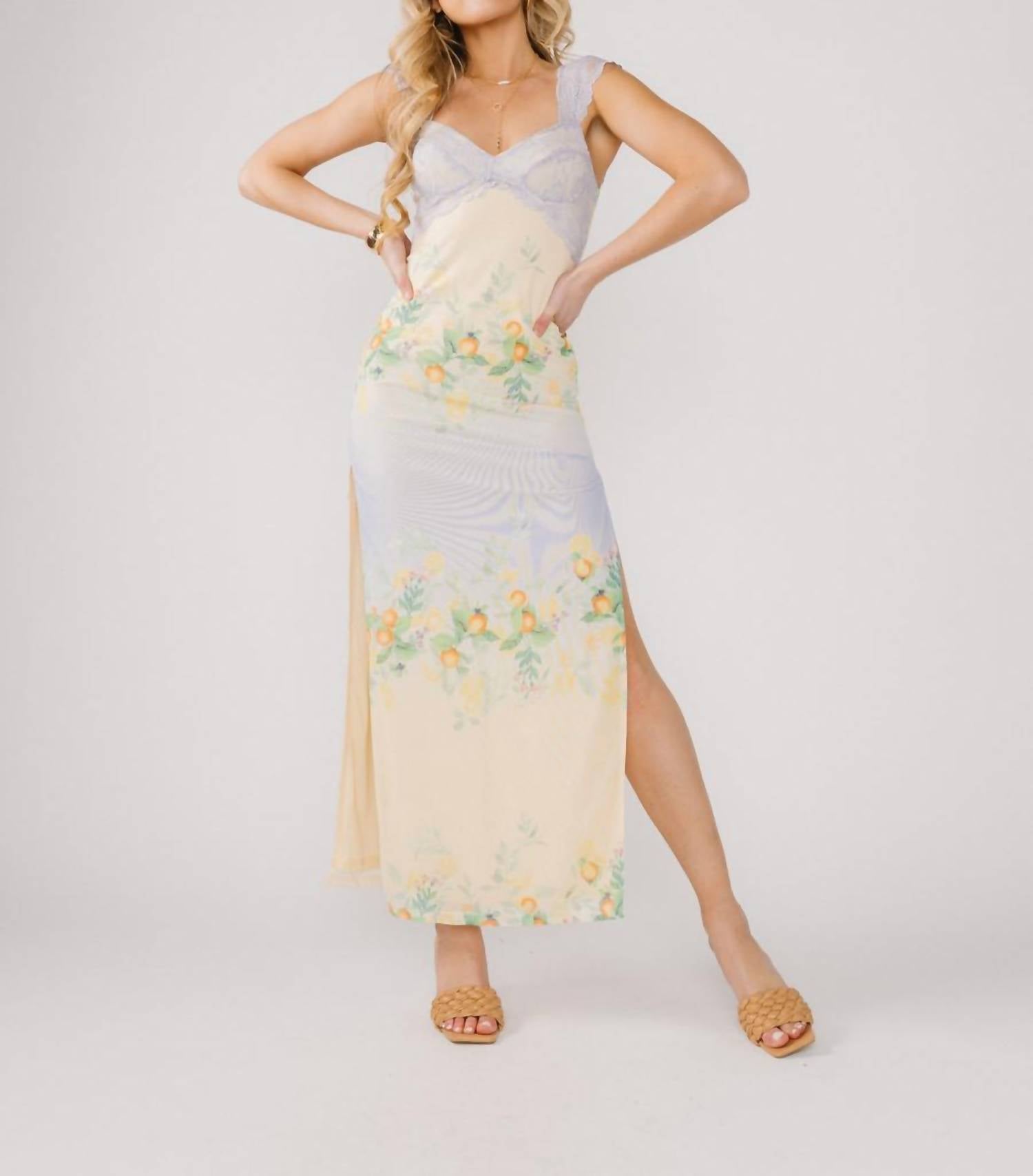 Rowan + Riot - Citrus Floral Maxi Dress