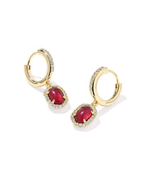 Kendra Scott - Women's Daphne Crystal Frame Huggie Earrings